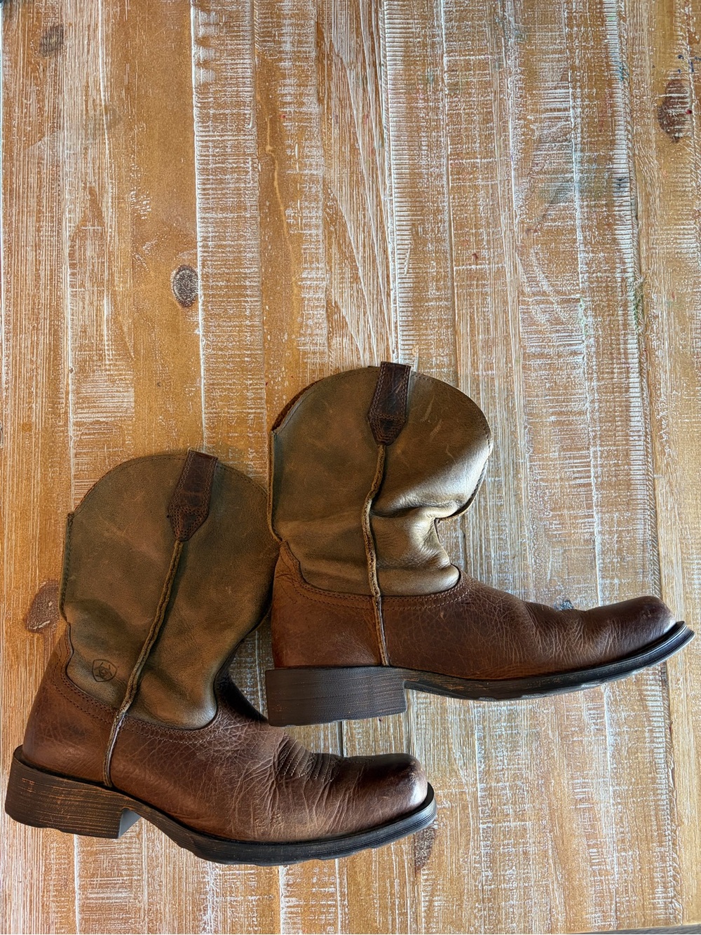 Ariat Rambler Men's Western Boots Size 10D Brown Bomber Square Toe 10002317